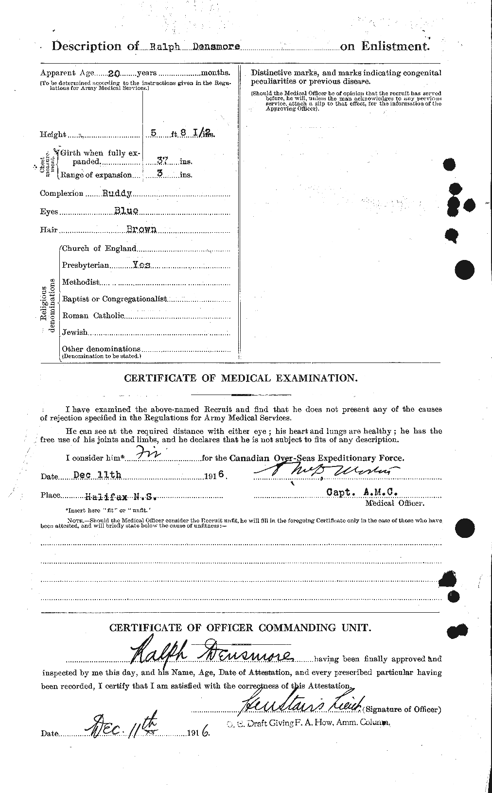 Personnel Records of the First World War - CEF 286438b