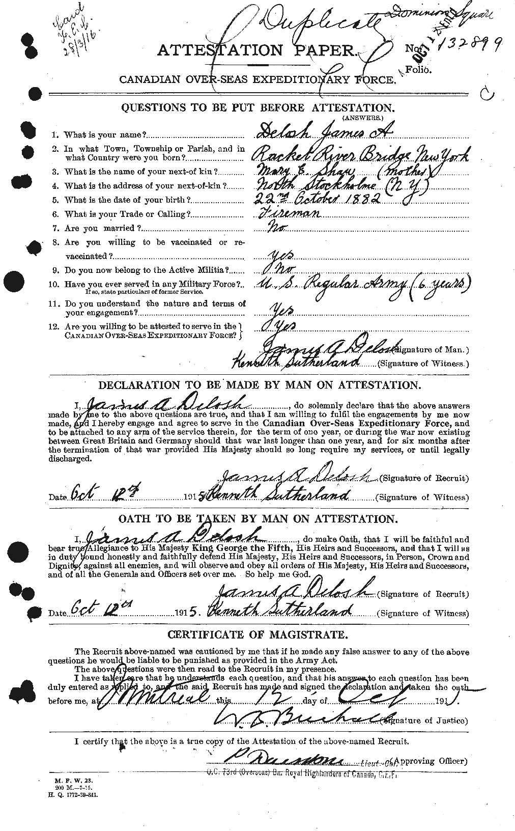Personnel Records of the First World War - CEF 287677a