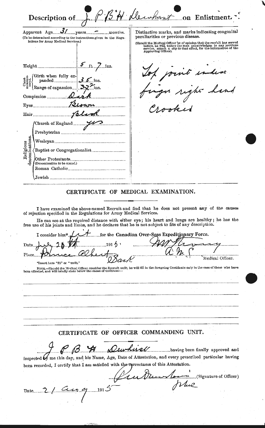 Personnel Records of the First World War - CEF 288759b