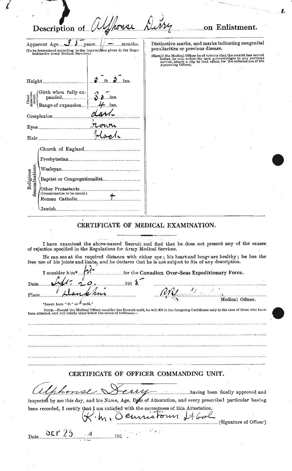 Personnel Records of the First World War - CEF 290359b