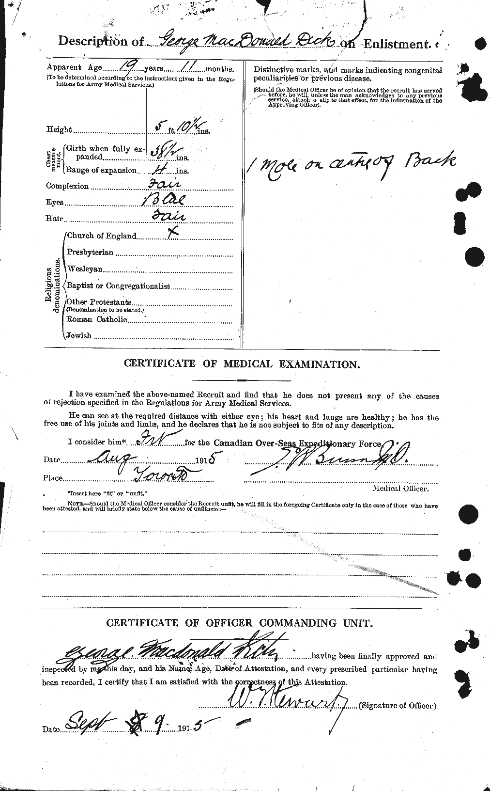 Personnel Records of the First World War - CEF 290477b