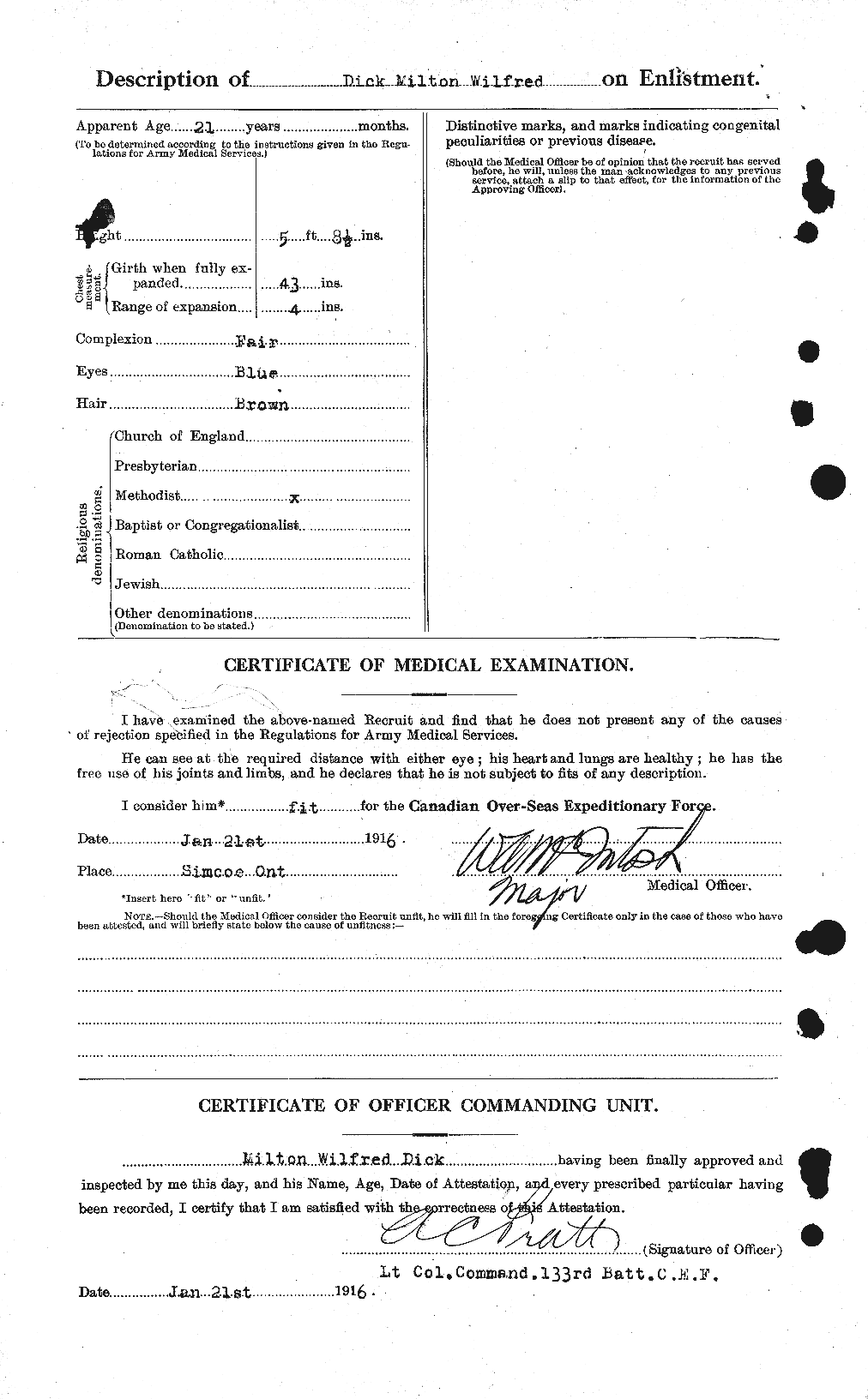 Personnel Records of the First World War - CEF 290536b