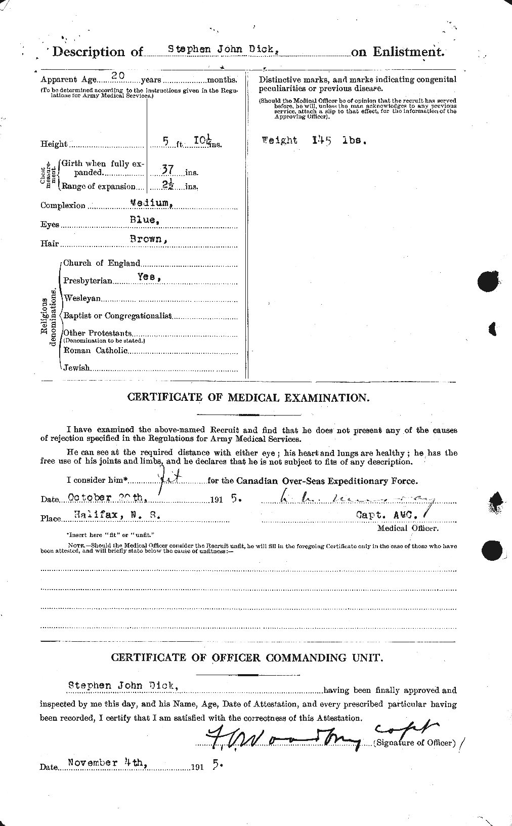 Personnel Records of the First World War - CEF 290560b
