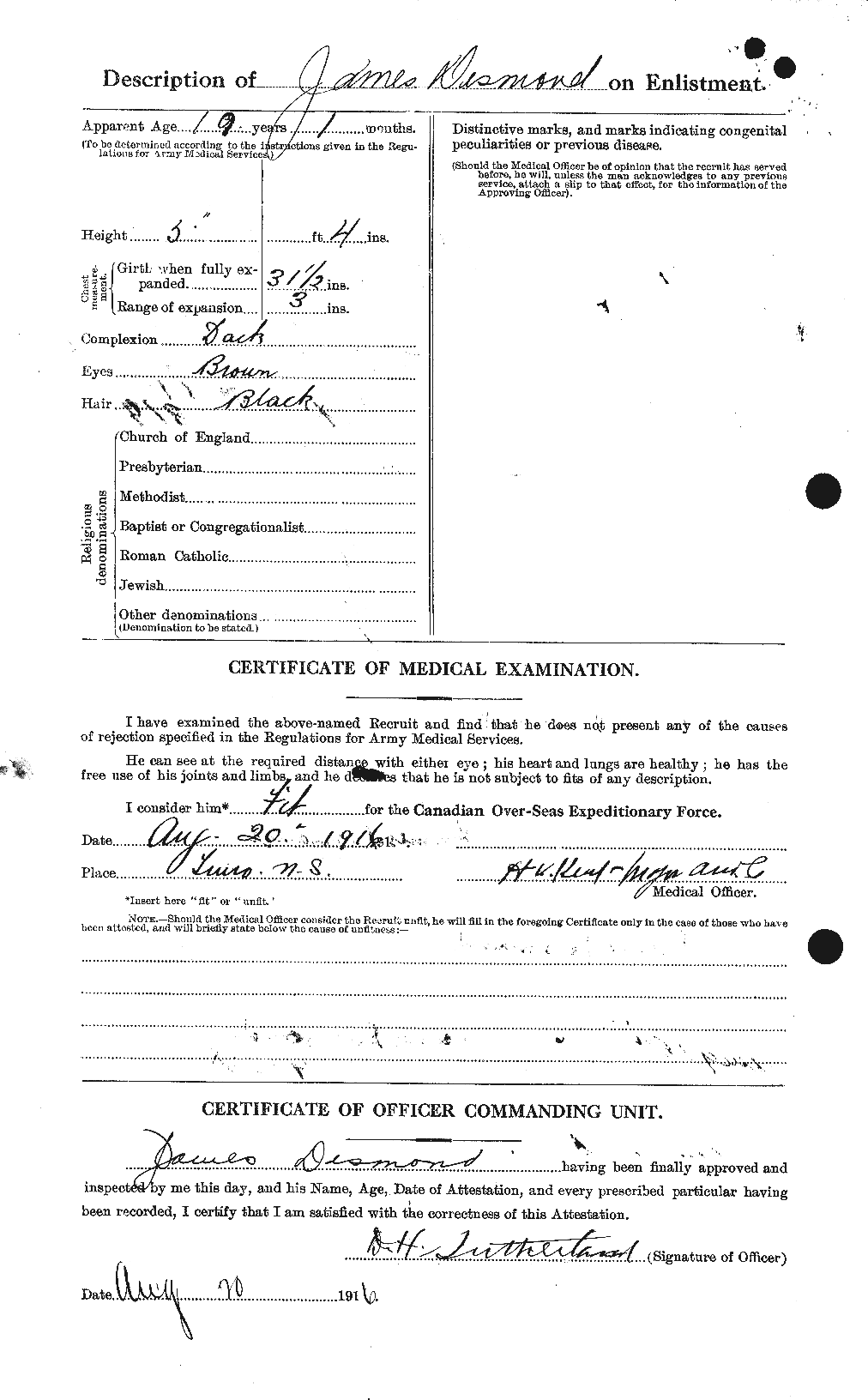 Personnel Records of the First World War - CEF 291347b