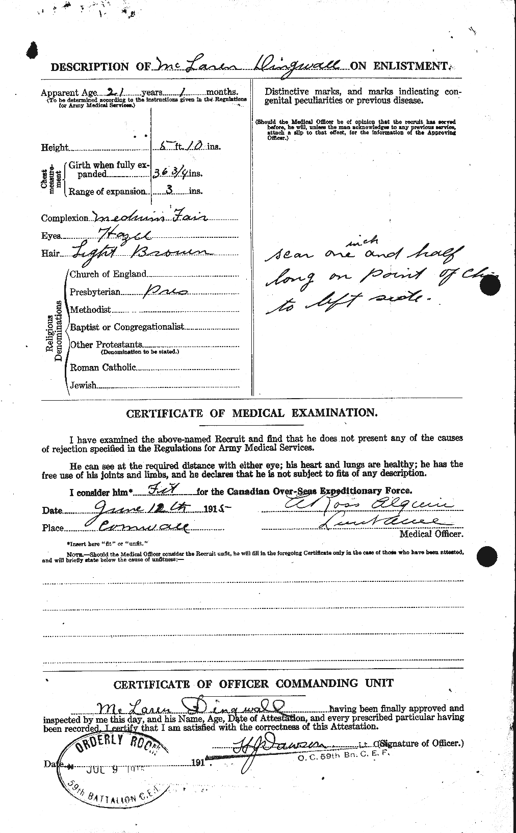 Personnel Records of the First World War - CEF 292310b
