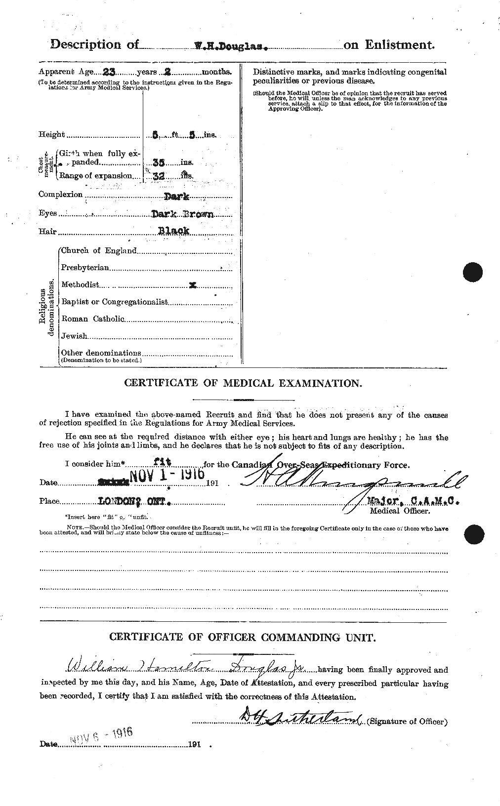 Dossiers du Personnel de la Première Guerre mondiale - CEC 295338b