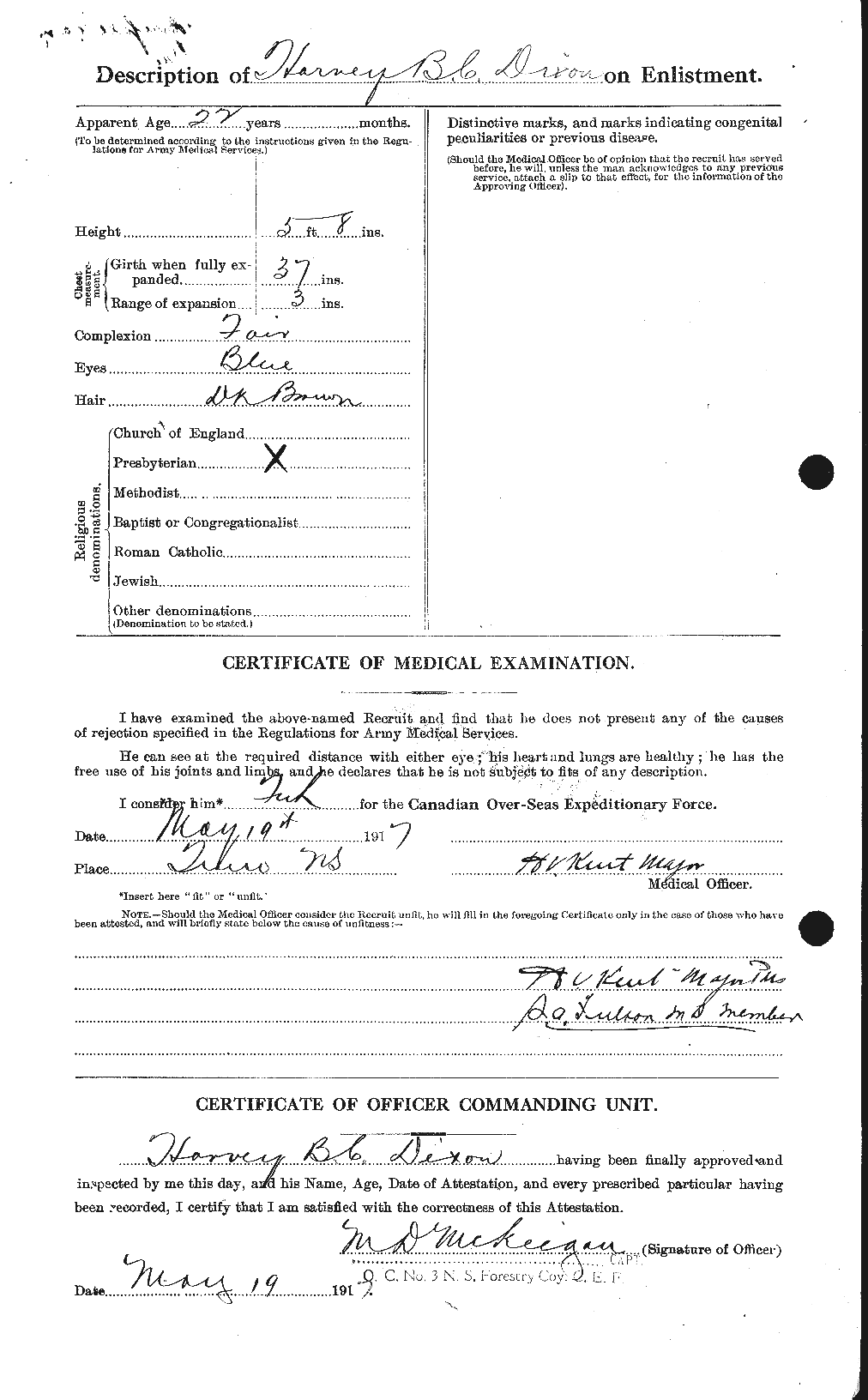 Personnel Records of the First World War - CEF 296766b