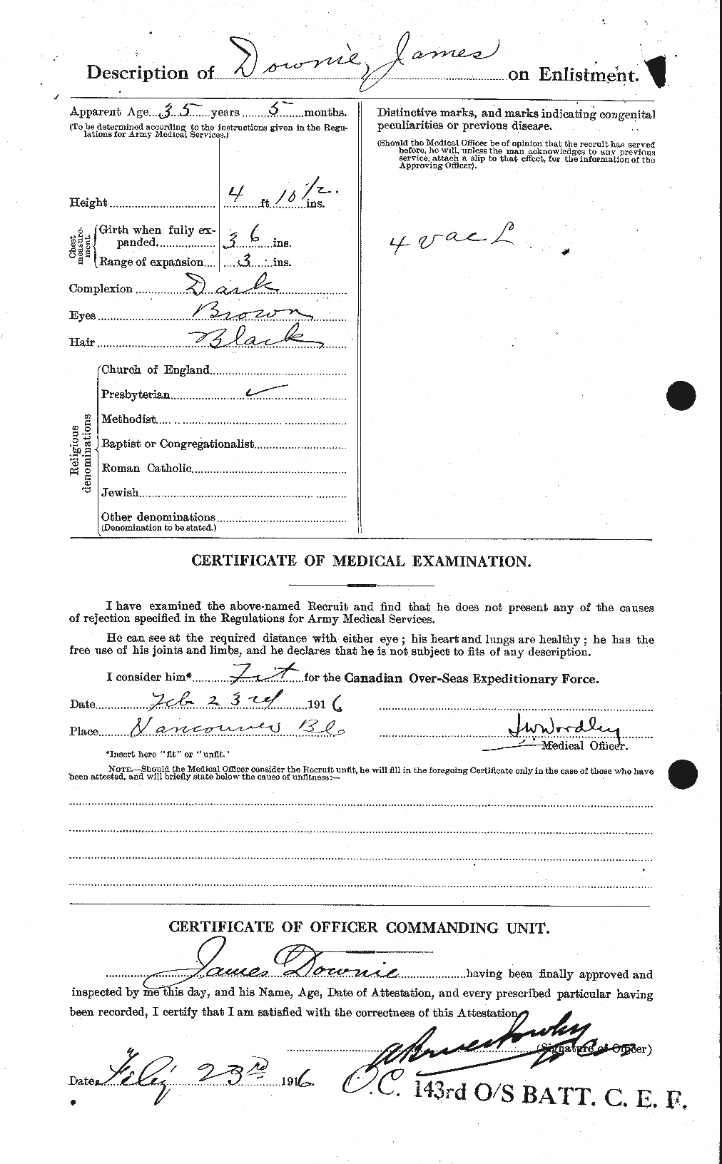 Personnel Records of the First World War - CEF 297187b