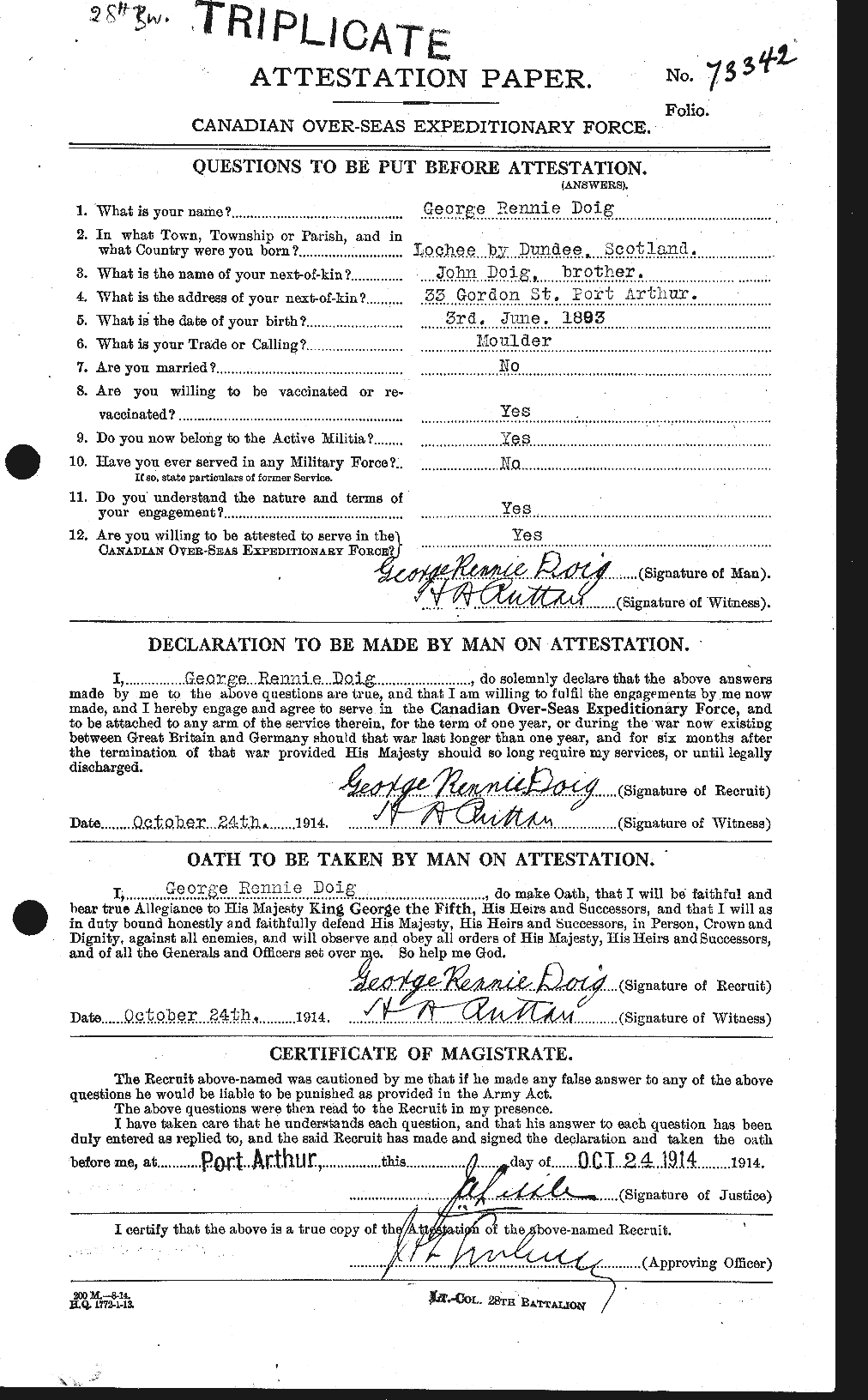 Personnel Records of the First World War - CEF 297712a