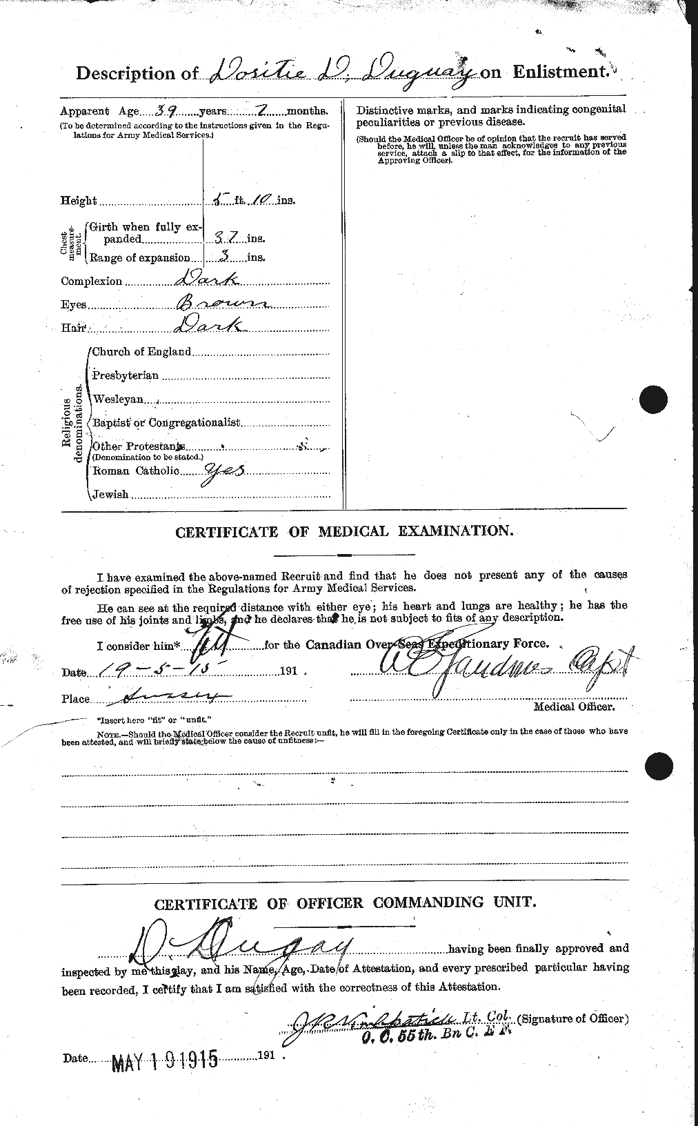 Personnel Records of the First World War - CEF 300019b