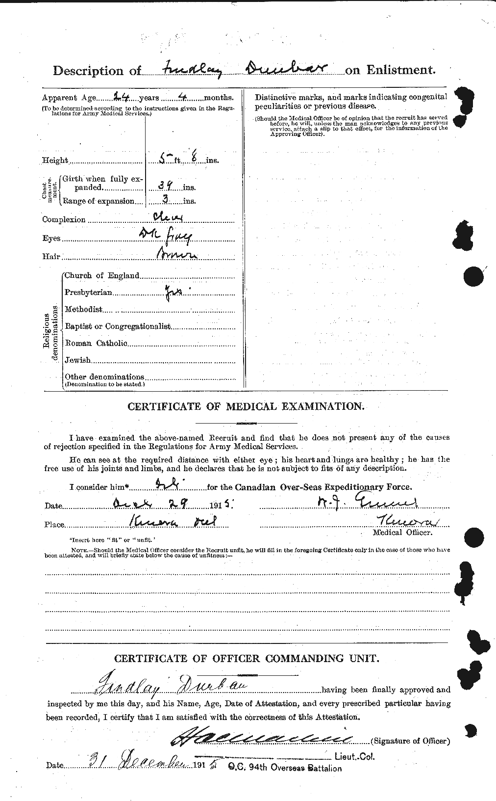 Personnel Records of the First World War - CEF 301487b