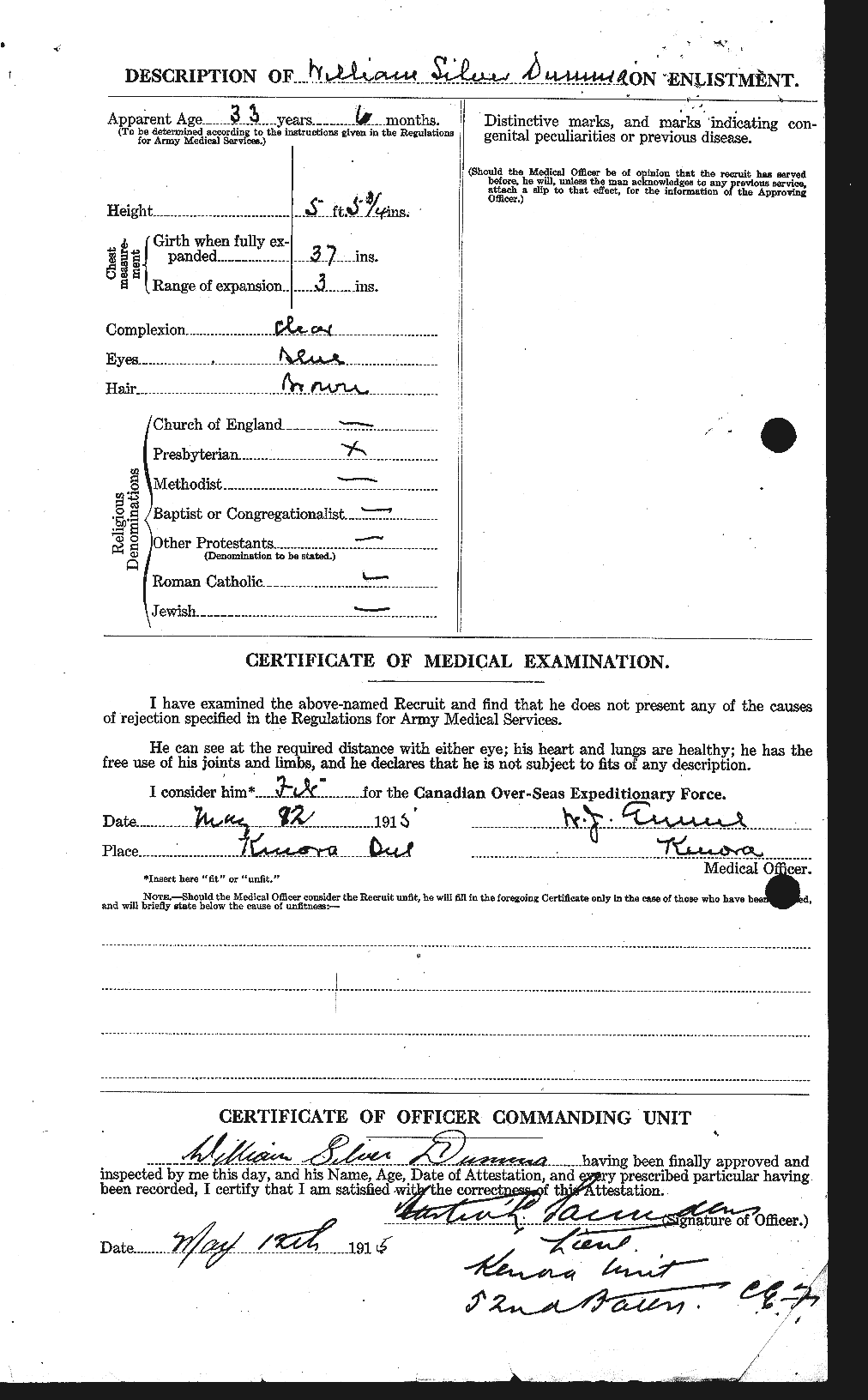 Personnel Records of the First World War - CEF 302738b
