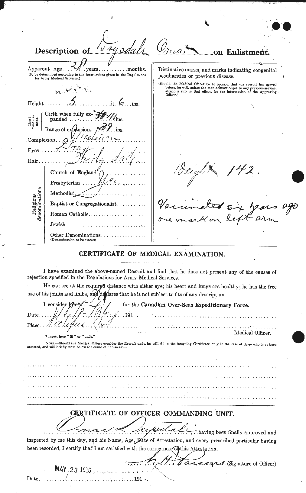 Personnel Records of the First World War - CEF 303193b