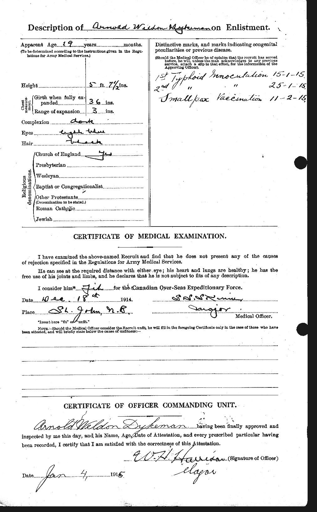 Personnel Records of the First World War - CEF 307247b