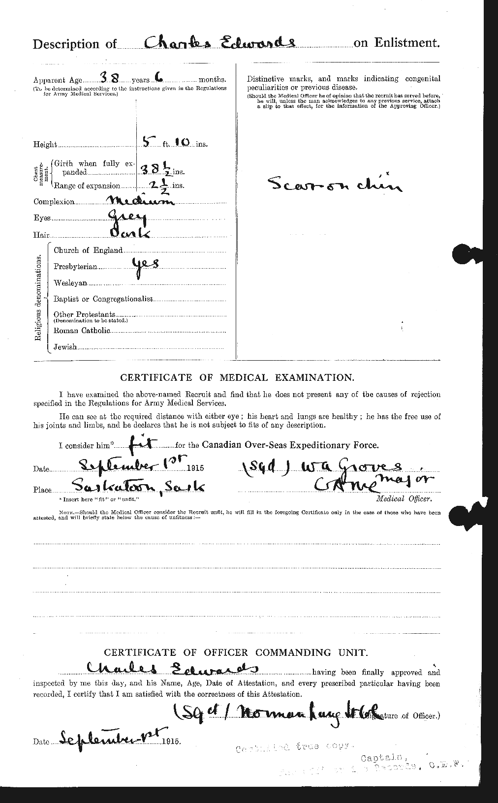 Personnel Records of the First World War - CEF 307831b