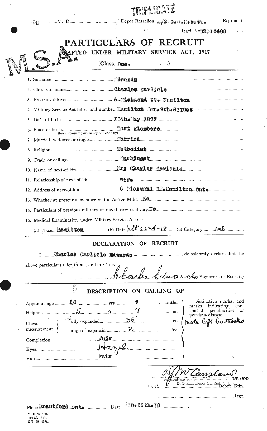 Personnel Records of the First World War - CEF 307836a