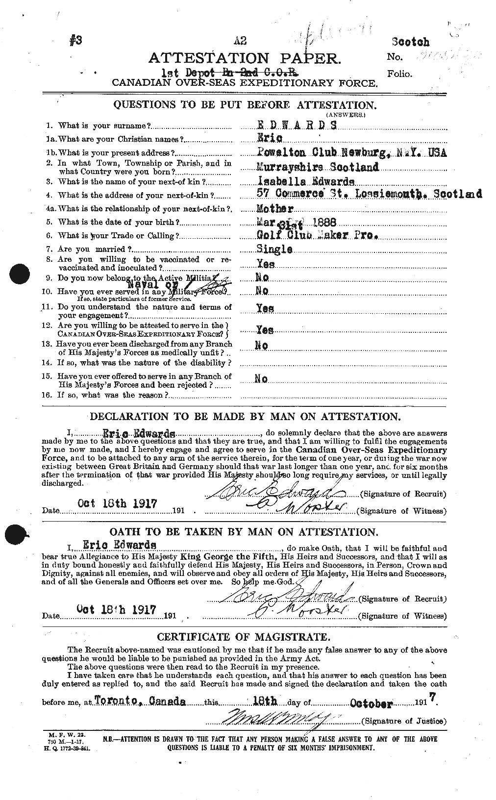 Personnel Records of the First World War - CEF 307917a
