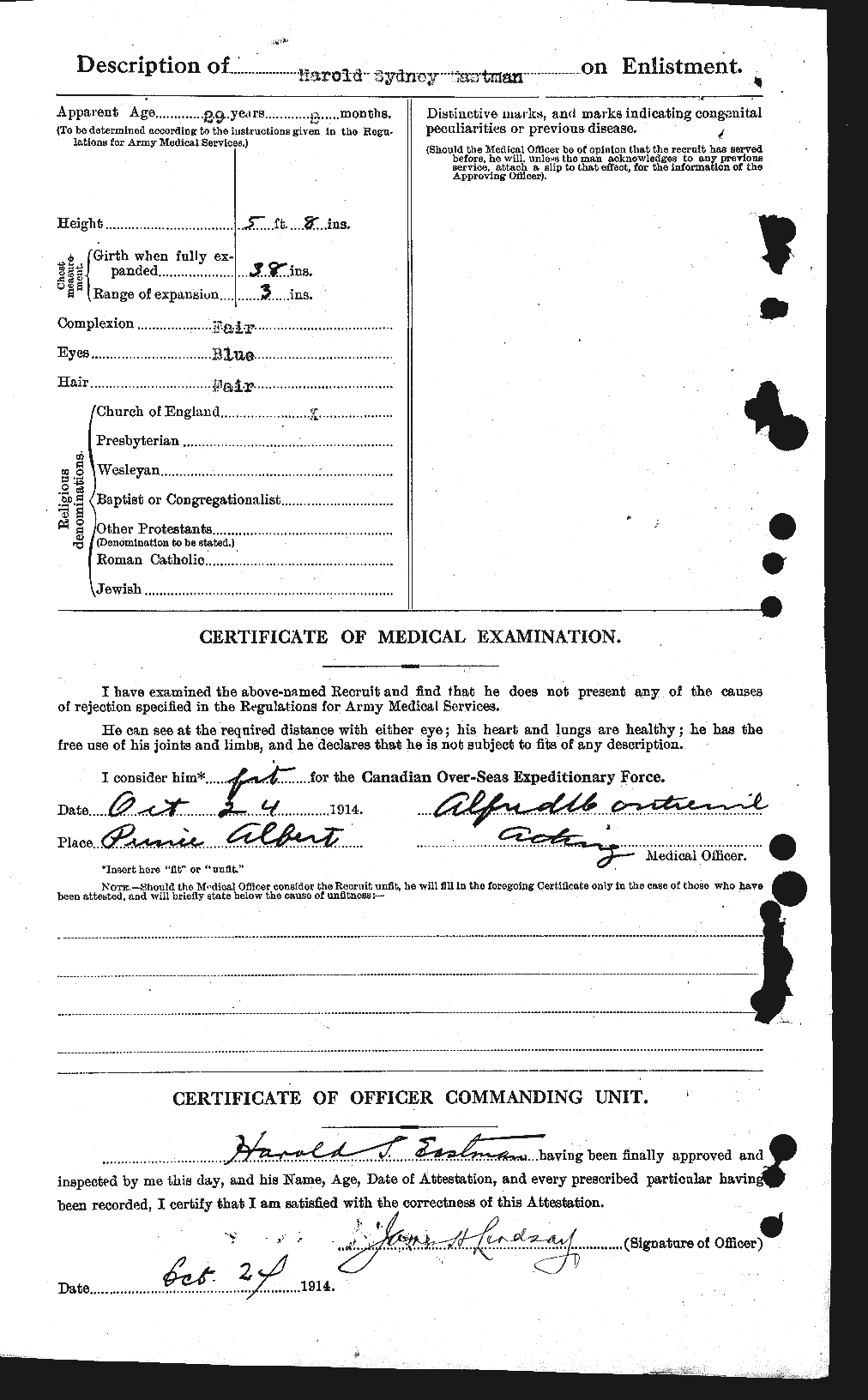 Personnel Records of the First World War - CEF 307979b