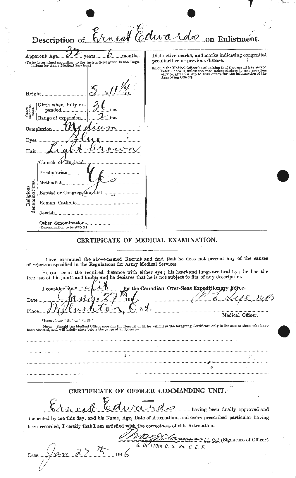 Personnel Records of the First World War - CEF 309000b