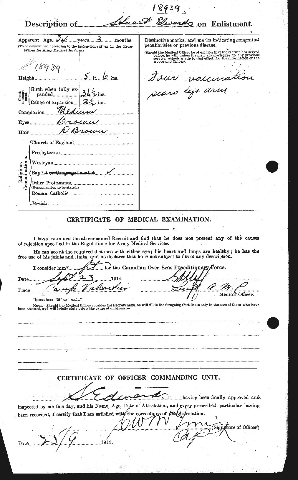 Personnel Records of the First World War - CEF 309046b