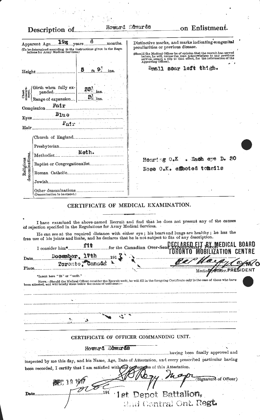 Personnel Records of the First World War - CEF 309787b