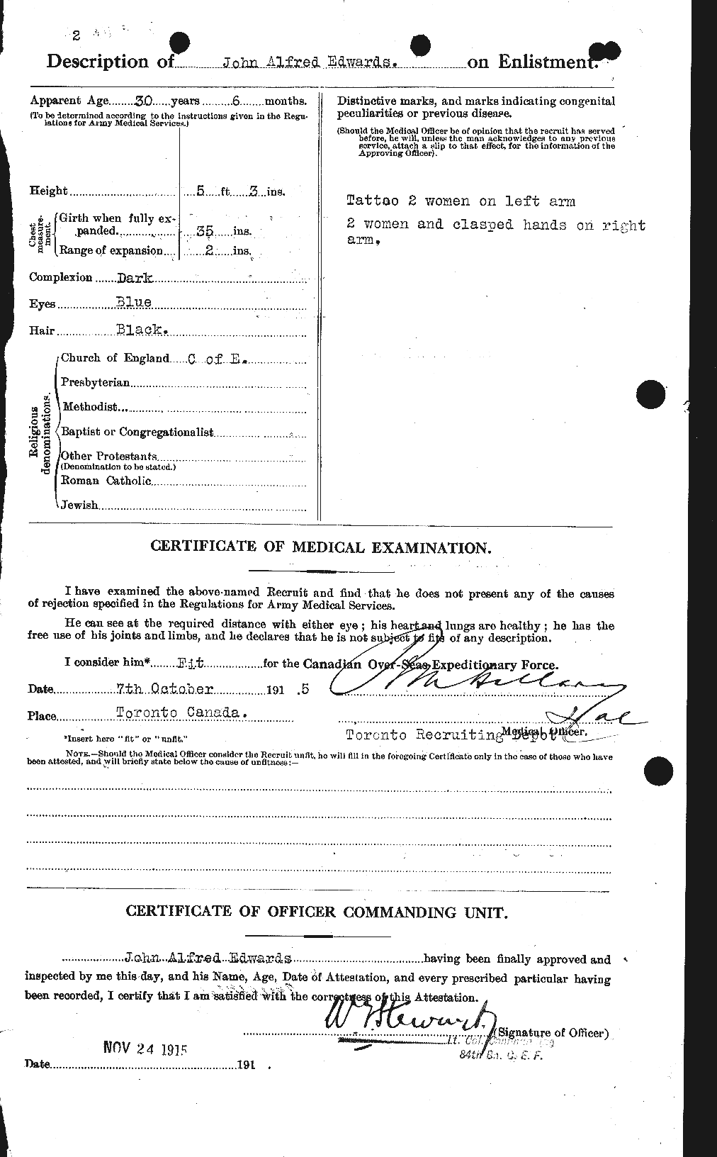 Personnel Records of the First World War - CEF 310119b