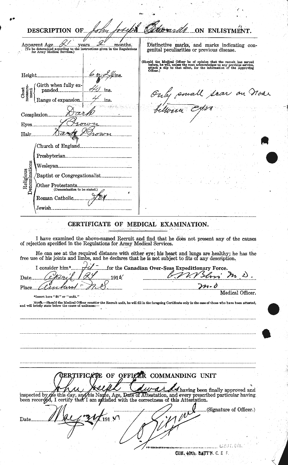 Personnel Records of the First World War - CEF 310142b