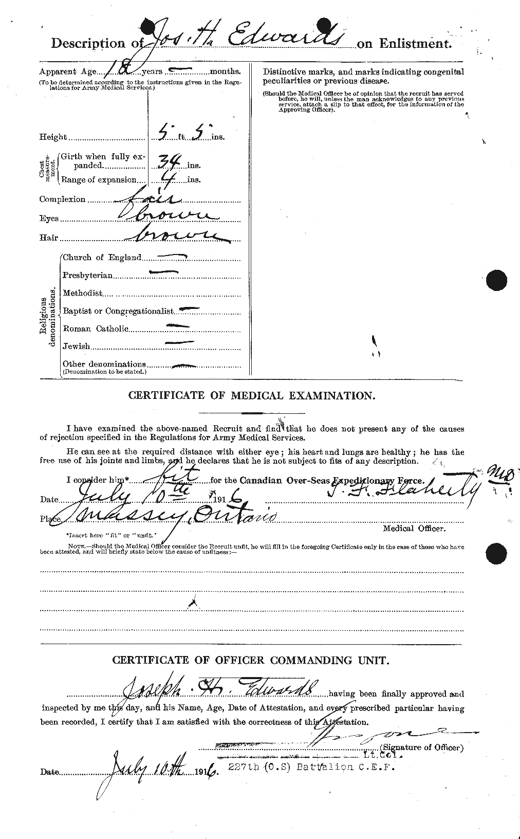 Personnel Records of the First World War - CEF 310181b