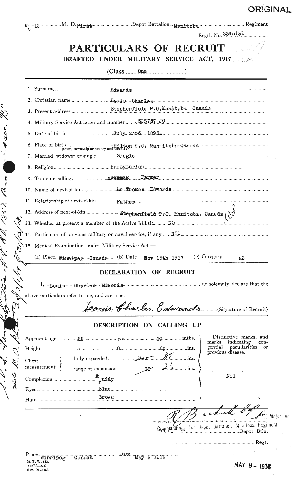 Personnel Records of the First World War - CEF 310206a