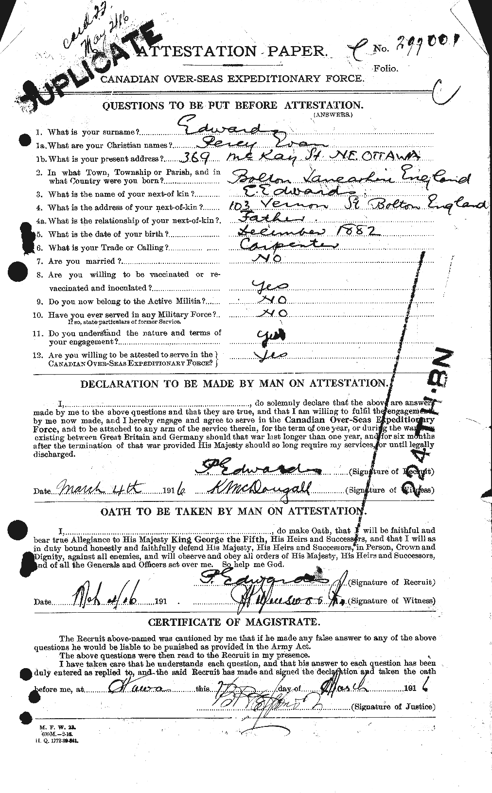 Personnel Records of the First World War - CEF 310235a