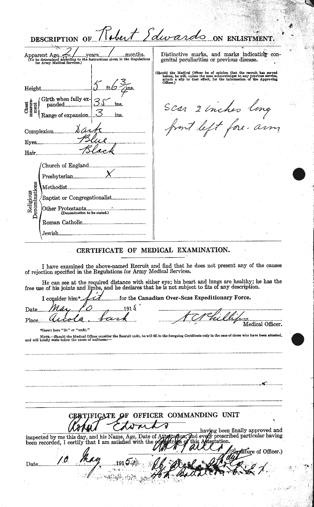 Personnel Records of the First World War - CEF 310264b