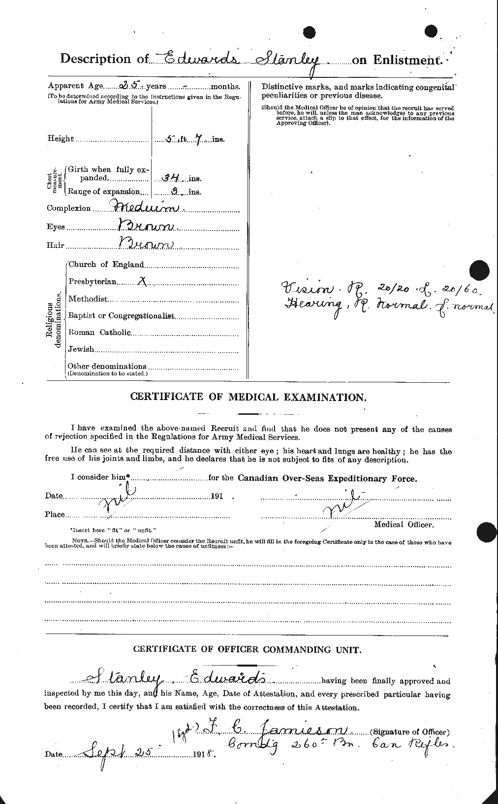 Personnel Records of the First World War - CEF 310316b