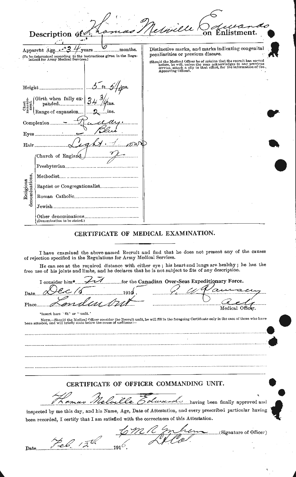 Personnel Records of the First World War - CEF 310356b