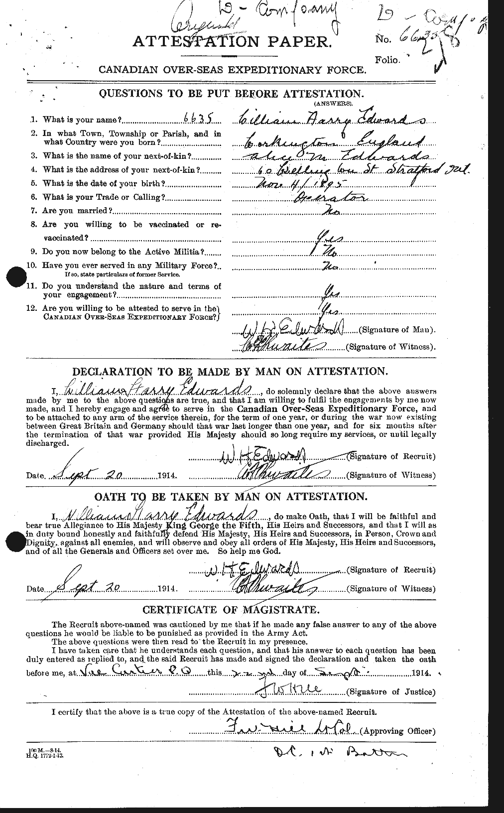 Personnel Records of the First World War - CEF 310429a