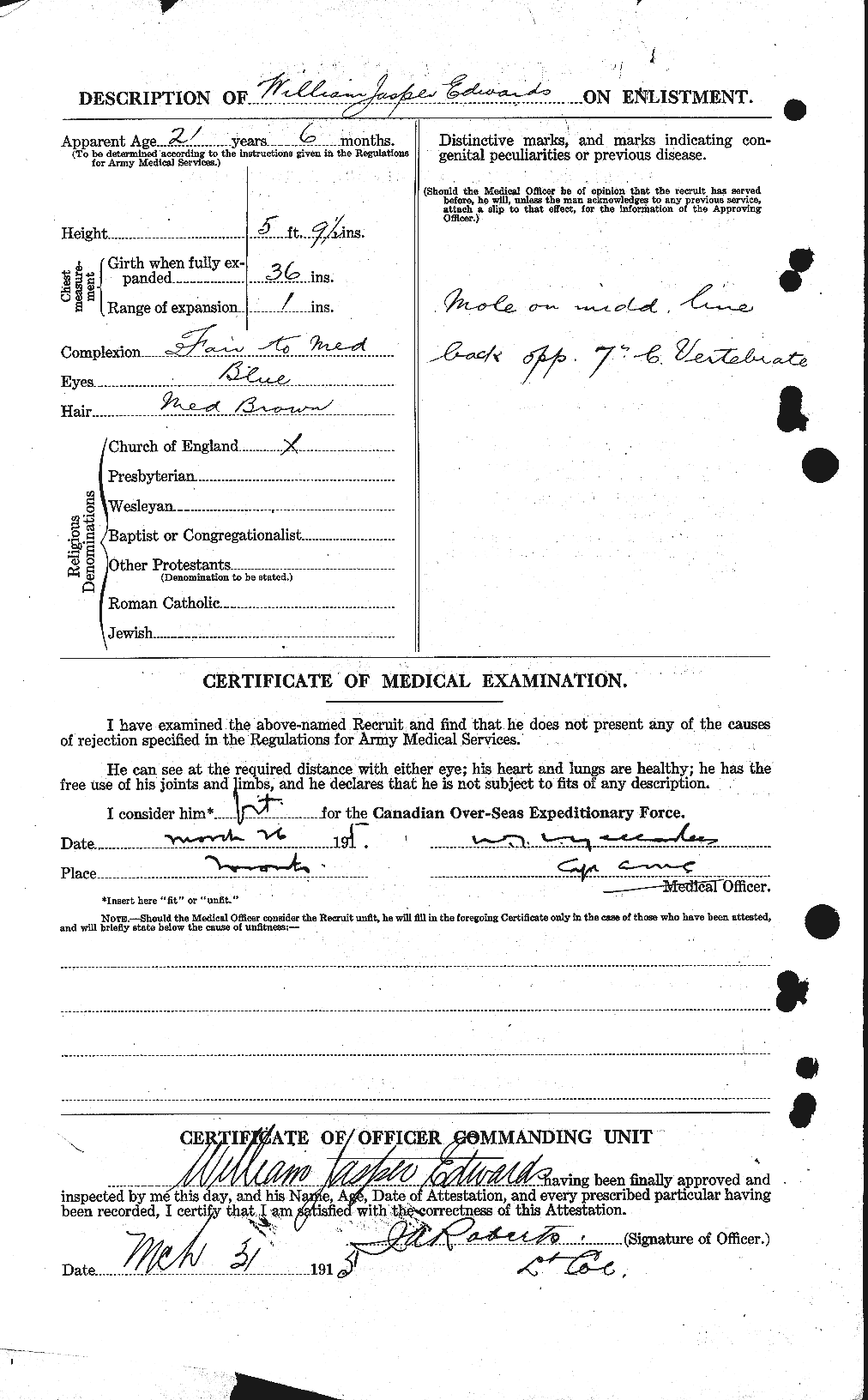 Personnel Records of the First World War - CEF 311923b