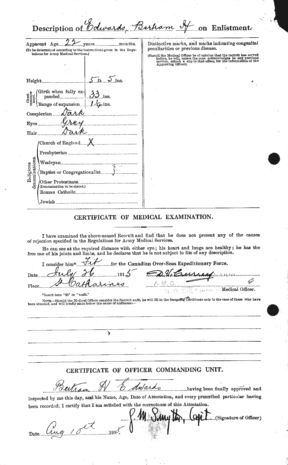 Personnel Records of the First World War - CEF 313150b