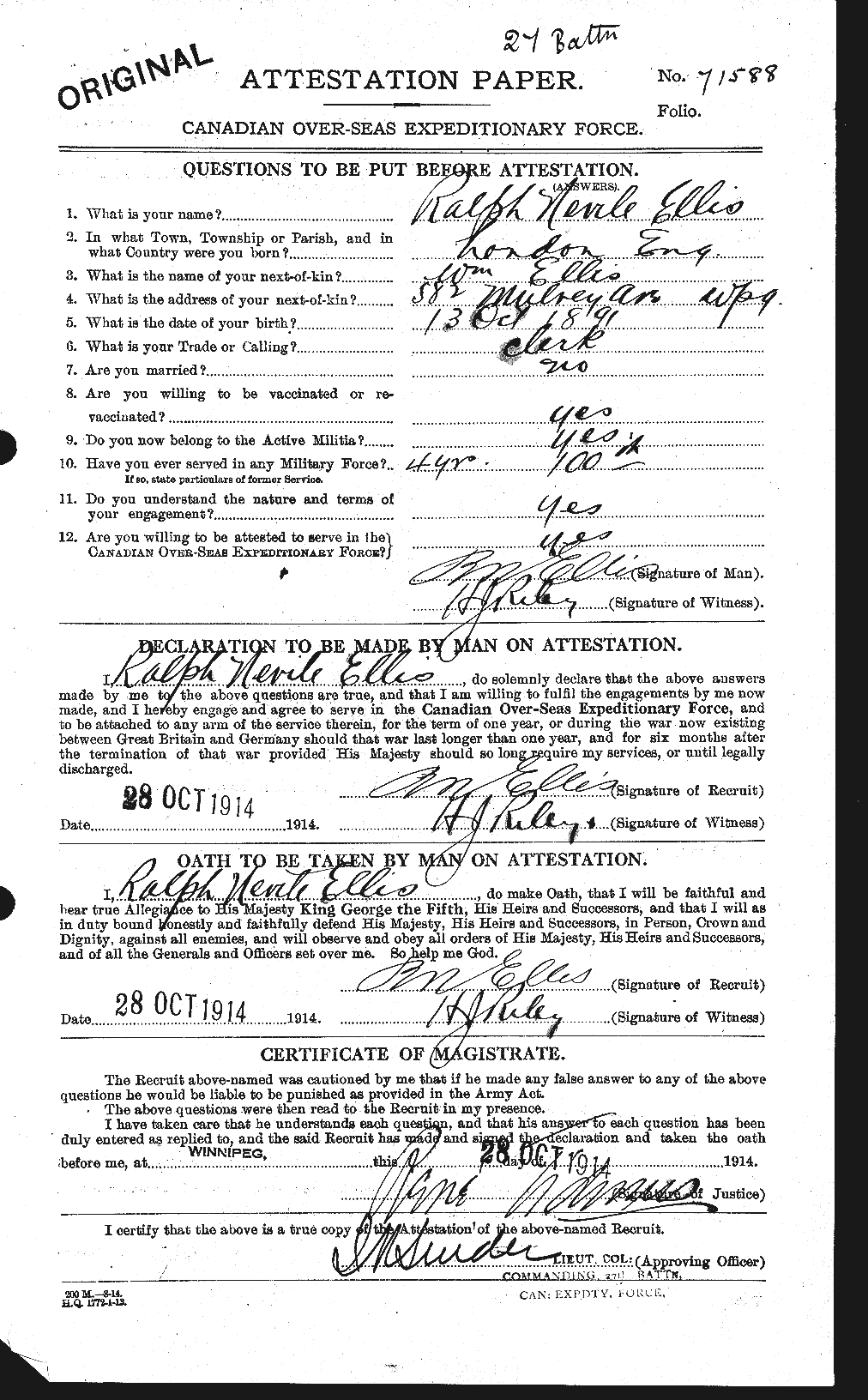 Personnel Records of the First World War - CEF 313559a