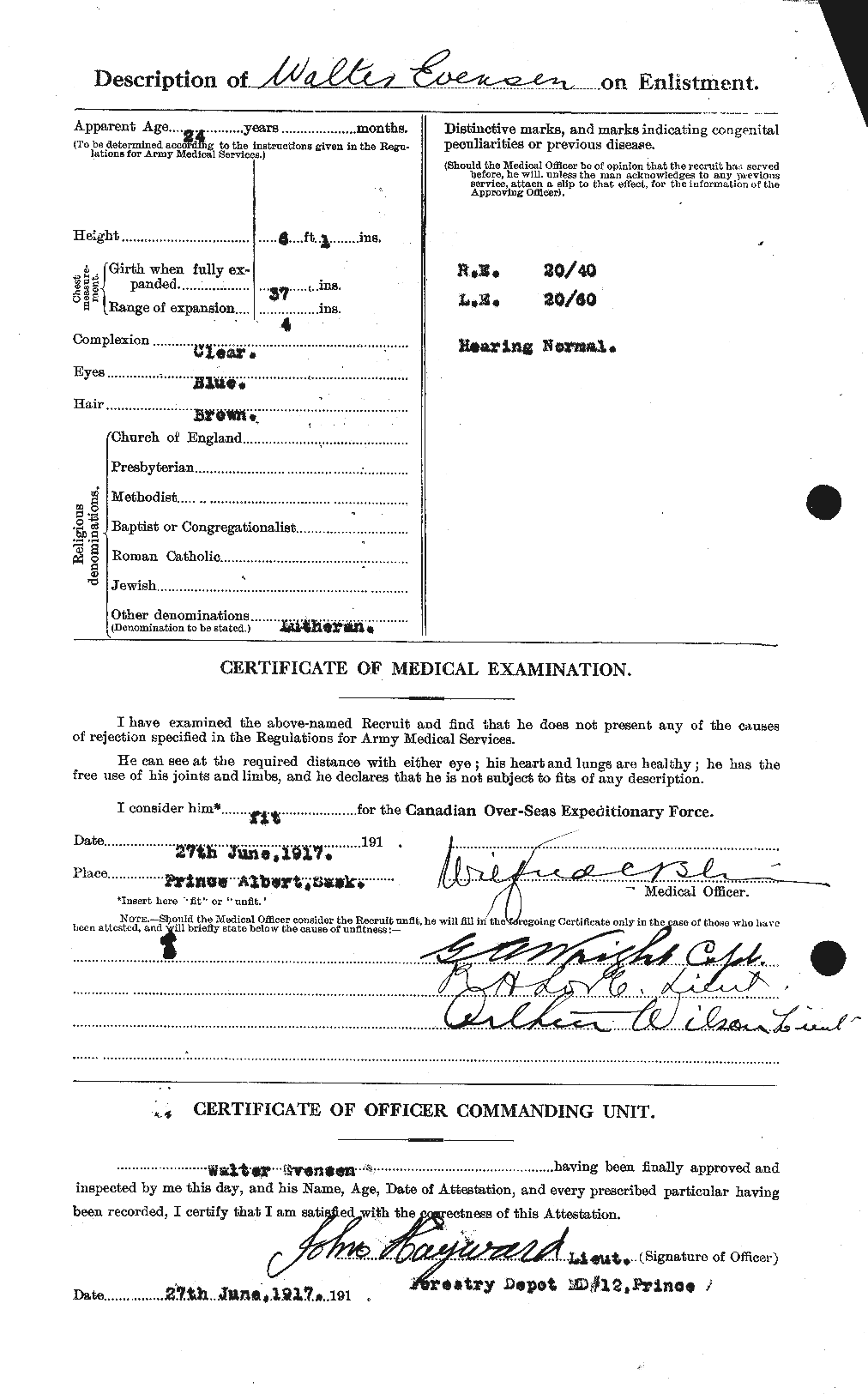 Personnel Records of the First World War - CEF 315741b