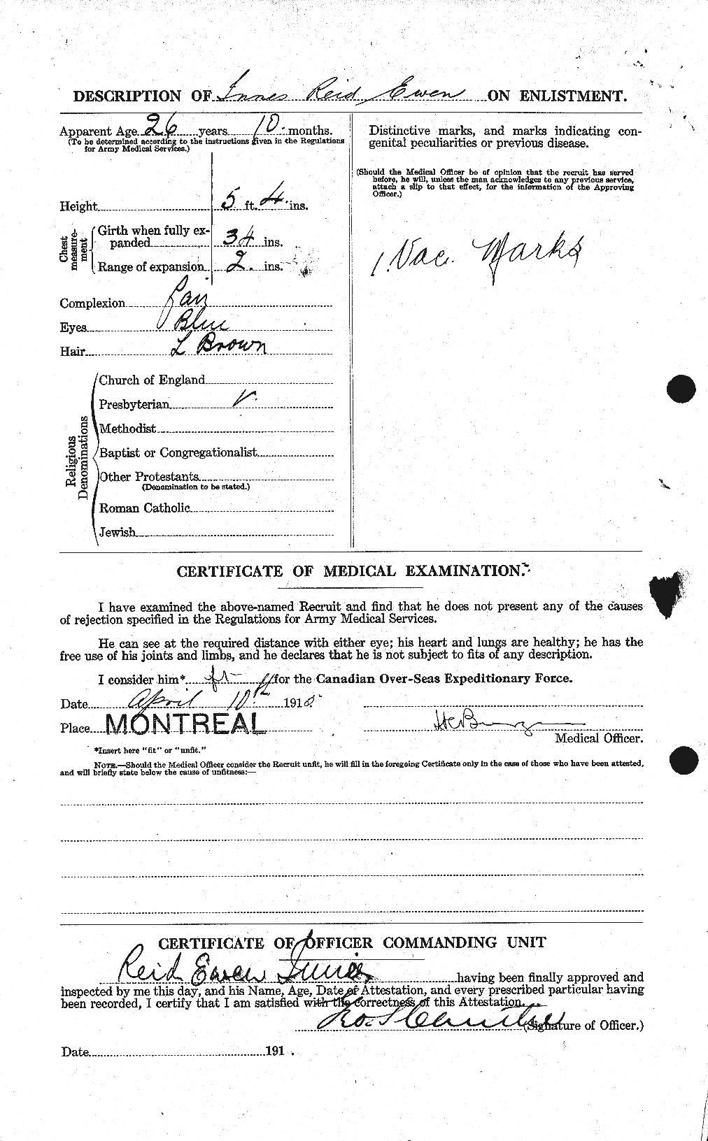 Personnel Records of the First World War - CEF 316187b