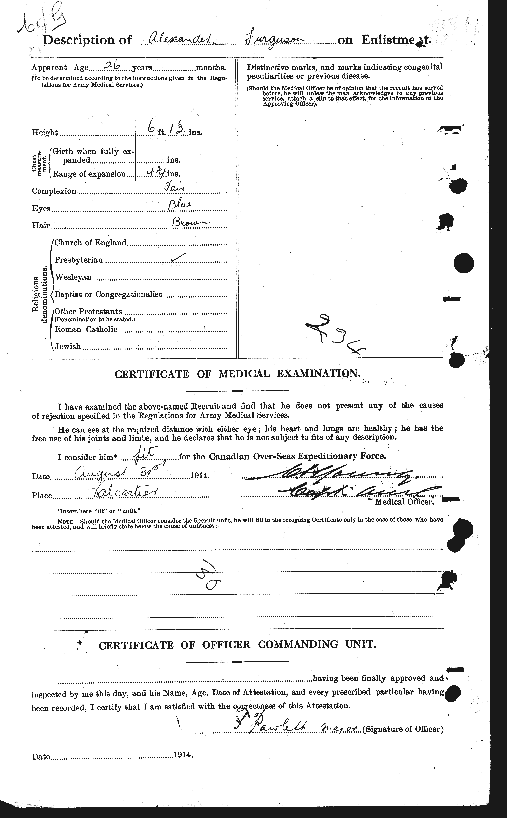 Personnel Records of the First World War - CEF 318844b
