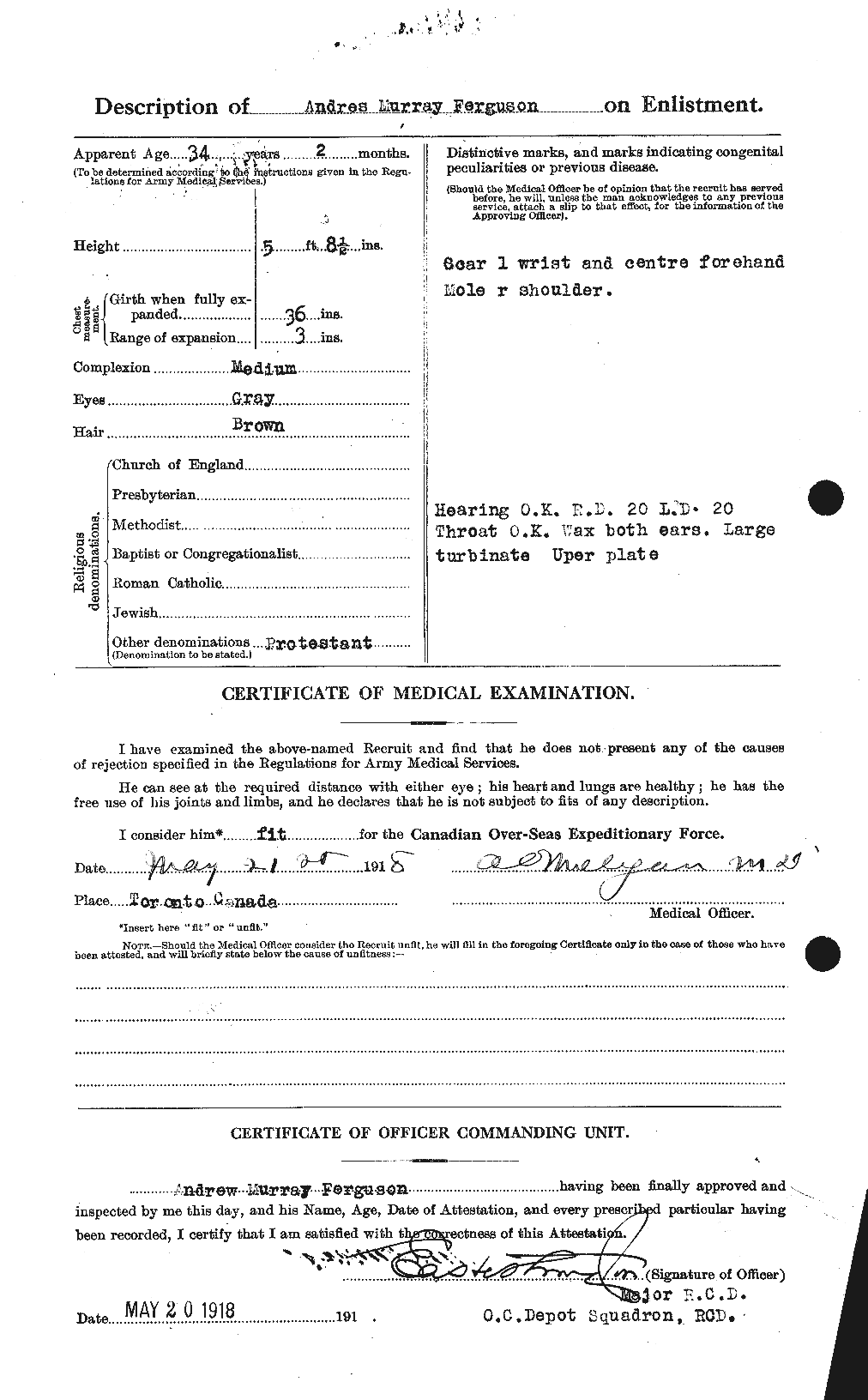 Personnel Records of the First World War - CEF 318886b