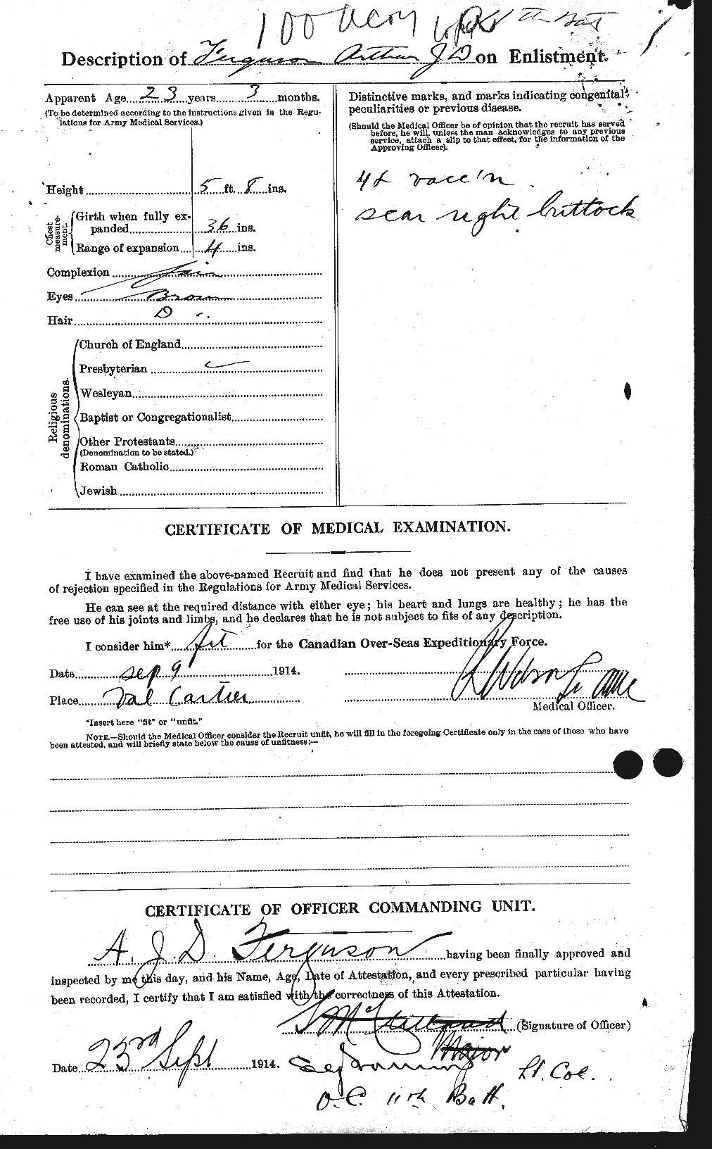 Personnel Records of the First World War - CEF 318919b