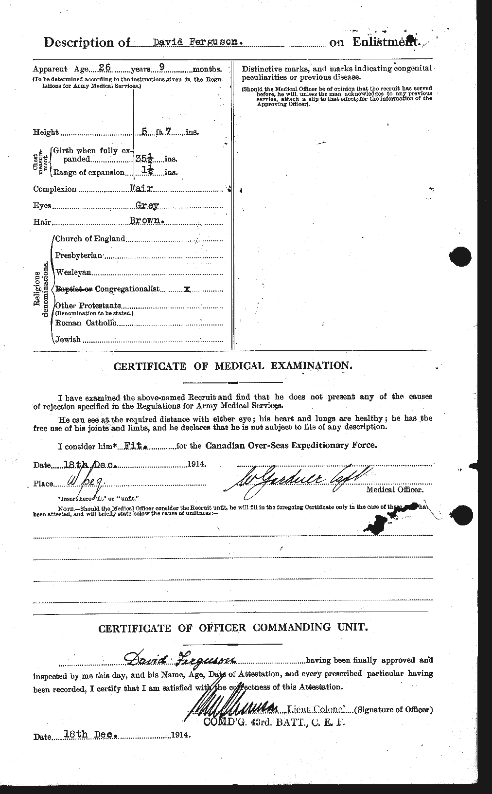 Personnel Records of the First World War - CEF 318983b