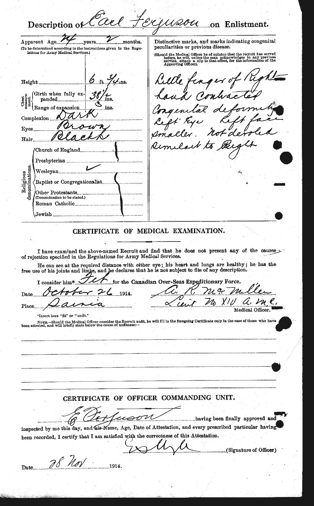 Personnel Records of the First World War - CEF 319035b