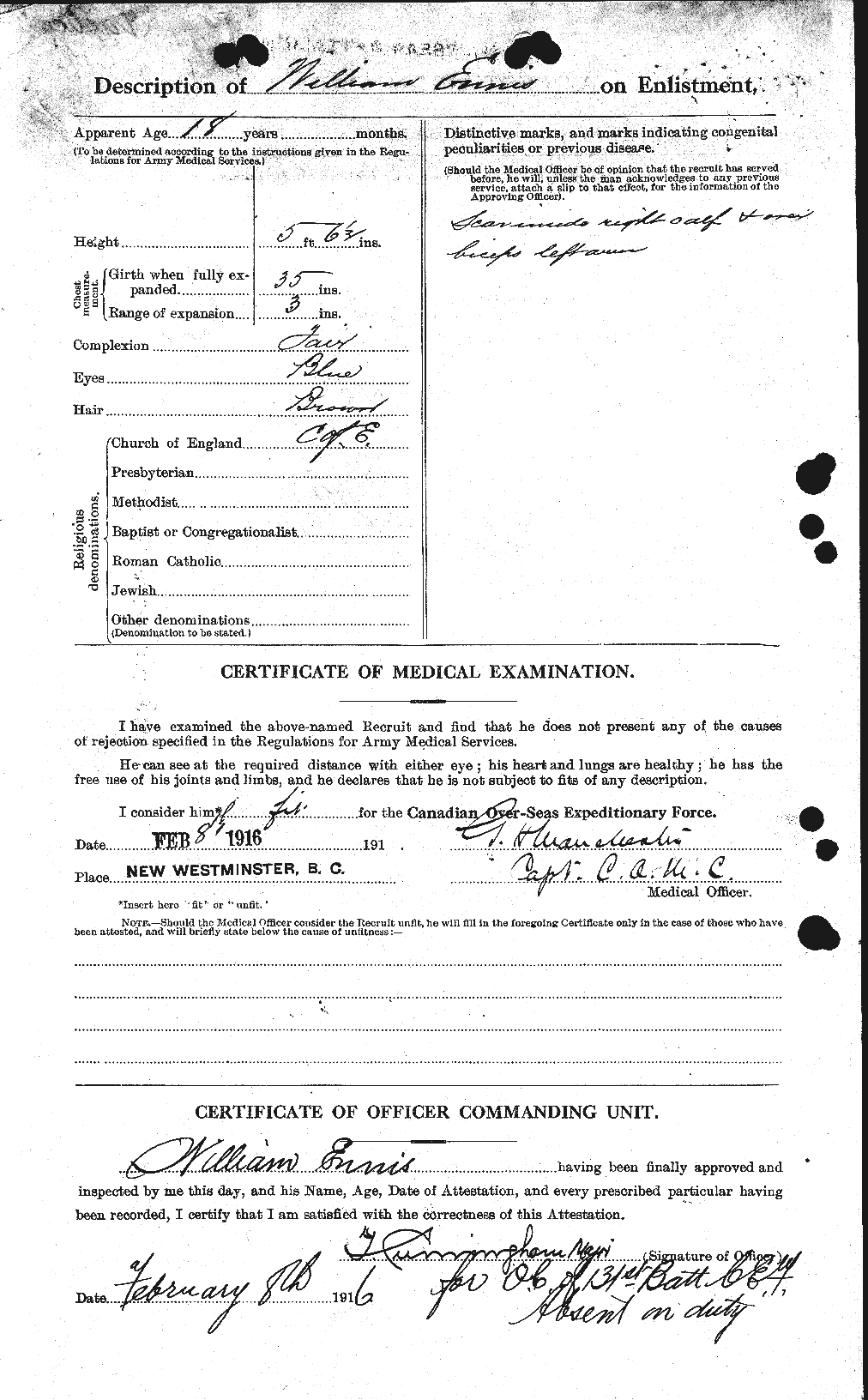 Personnel Records of the First World War - CEF 319222b