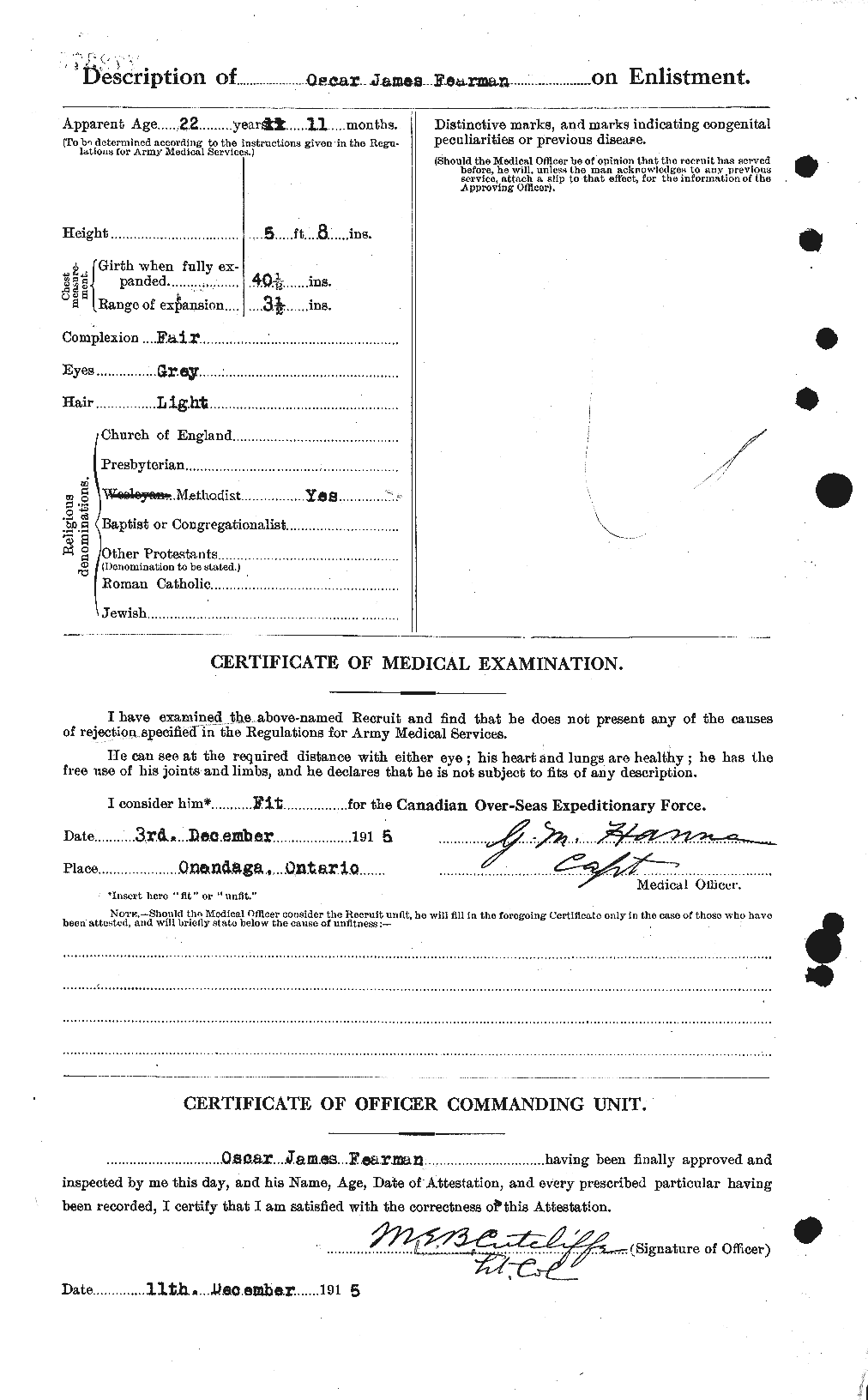 Dossiers du Personnel de la Première Guerre mondiale - CEC 319562b