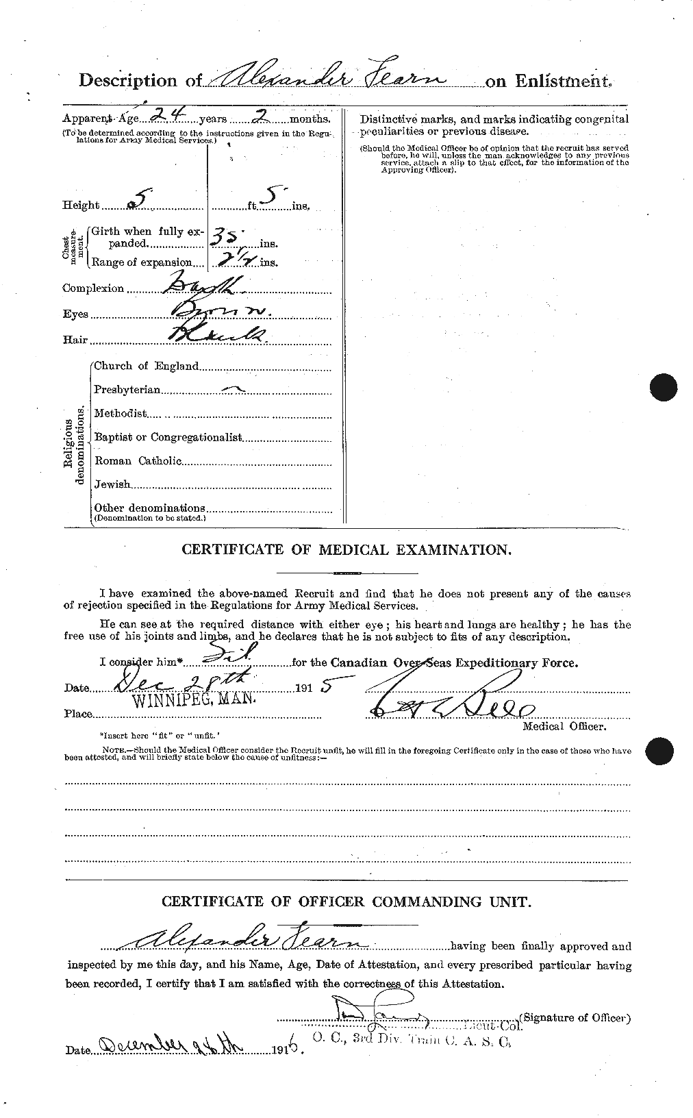 Personnel Records of the First World War - CEF 319563b