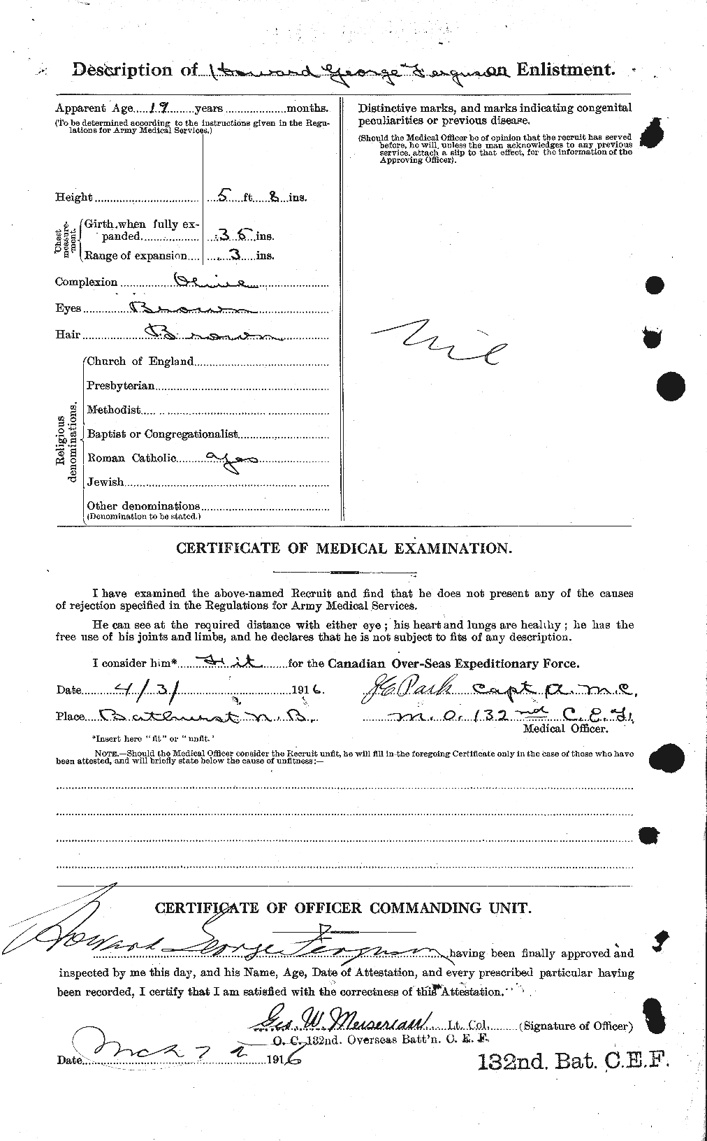Personnel Records of the First World War - CEF 320205b