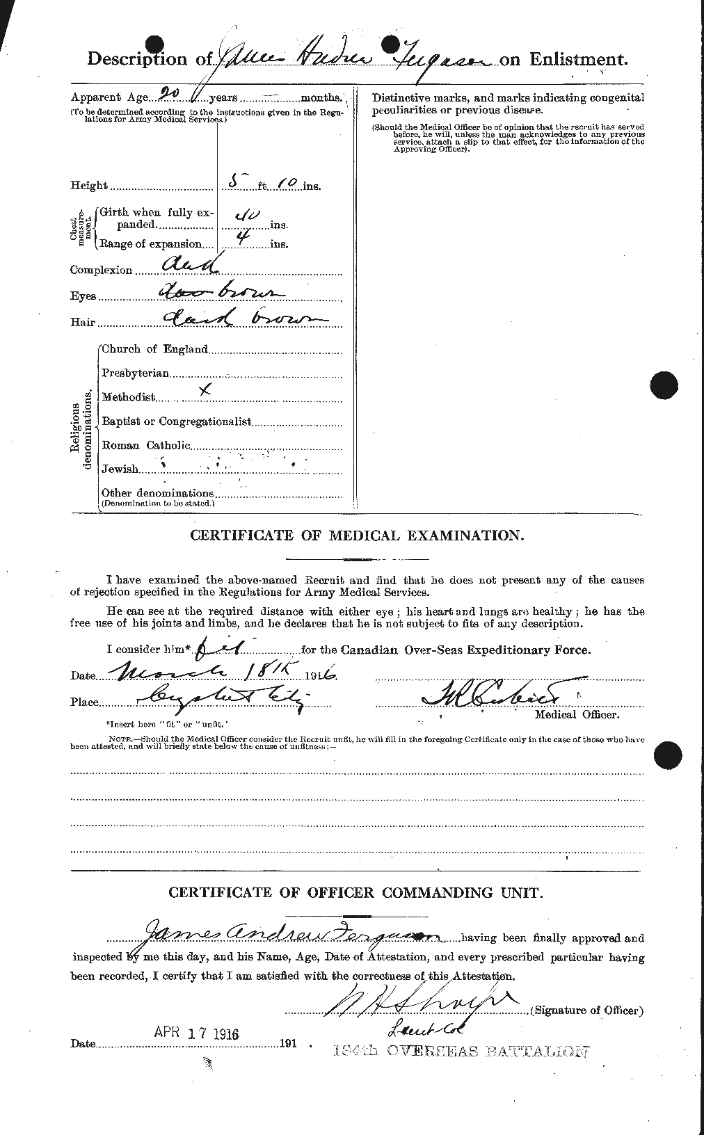 Personnel Records of the First World War - CEF 320253b