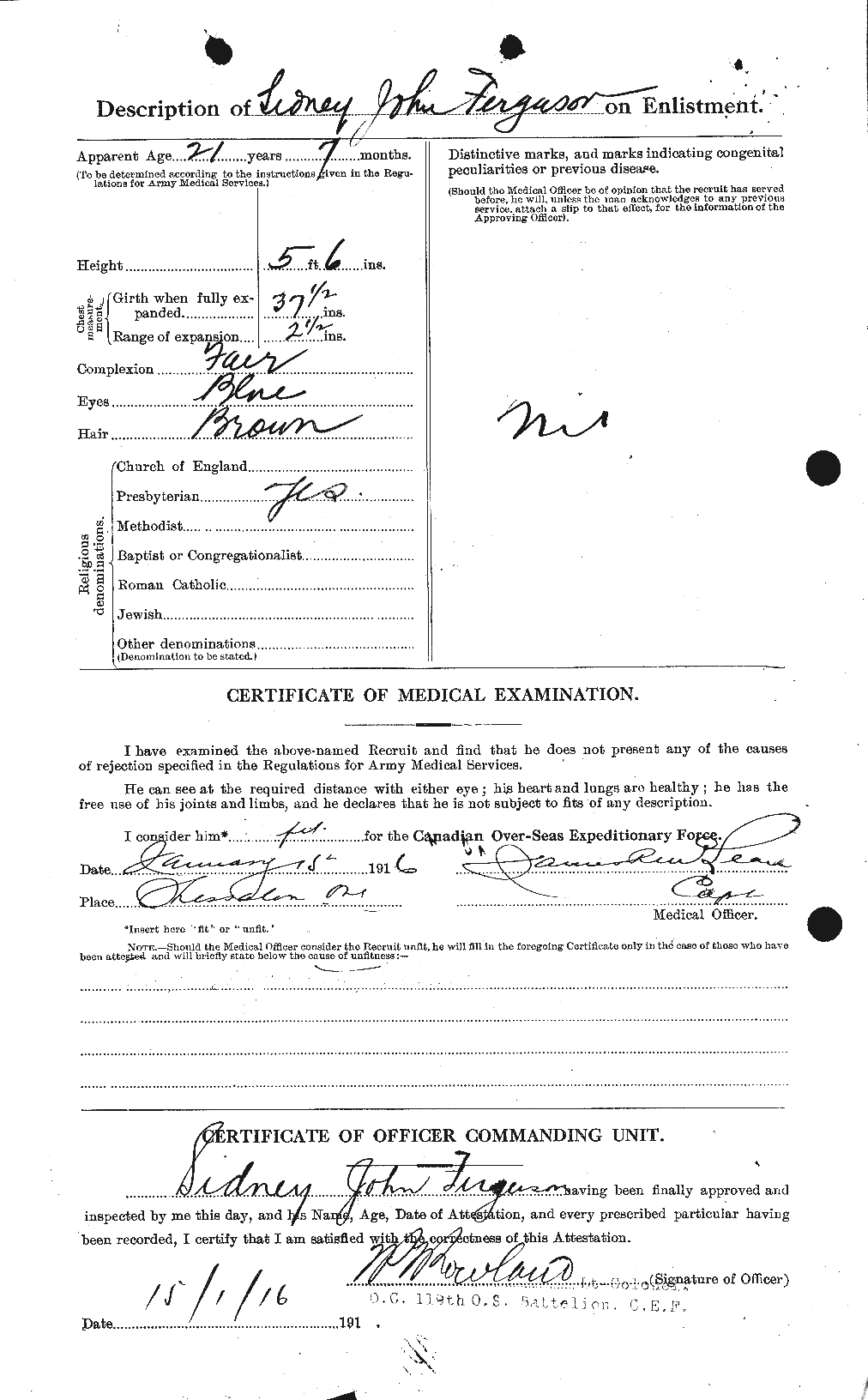 Personnel Records of the First World War - CEF 321664b